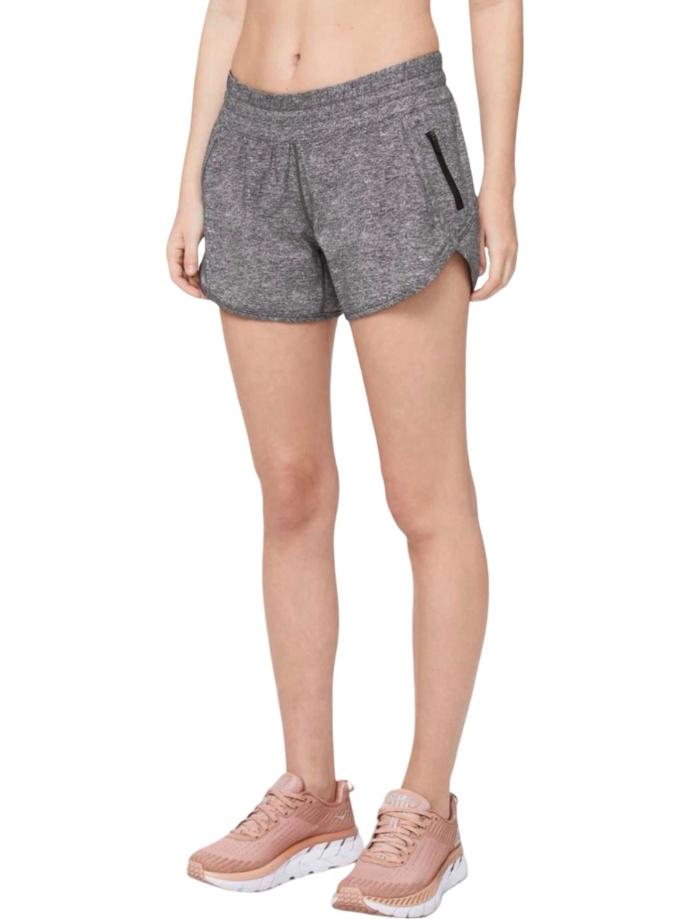 Lululemon Women's Tracker Short V 4” Heather Lux Multi Black Size 6 Lined